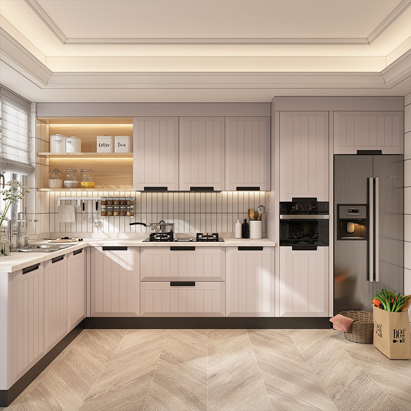 Modern High matte Luxury Baking Painting Kitchen Cabinet for 2024Idea