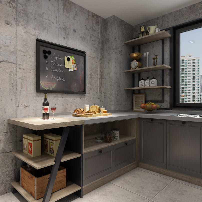 Europe Design Ready Made Solid Wood Modular Kitchen Cabinet for Shaker