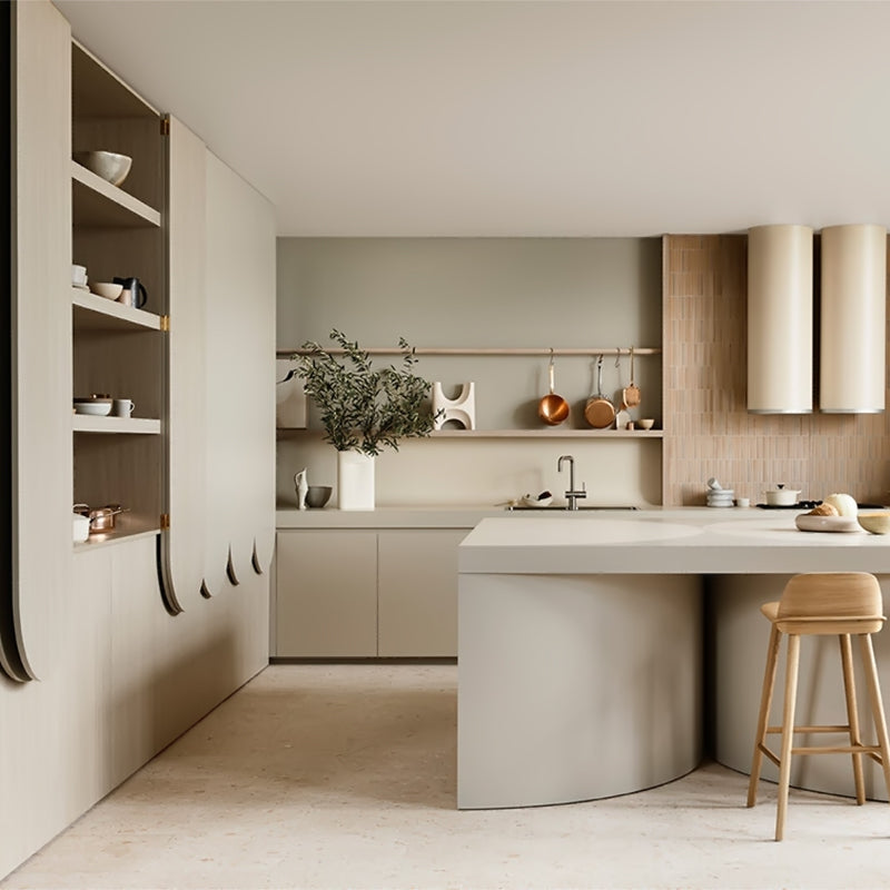 Modern High matte Luxury Baking Painting Kitchen Cabinet kitchen furniture for 2024 Idea