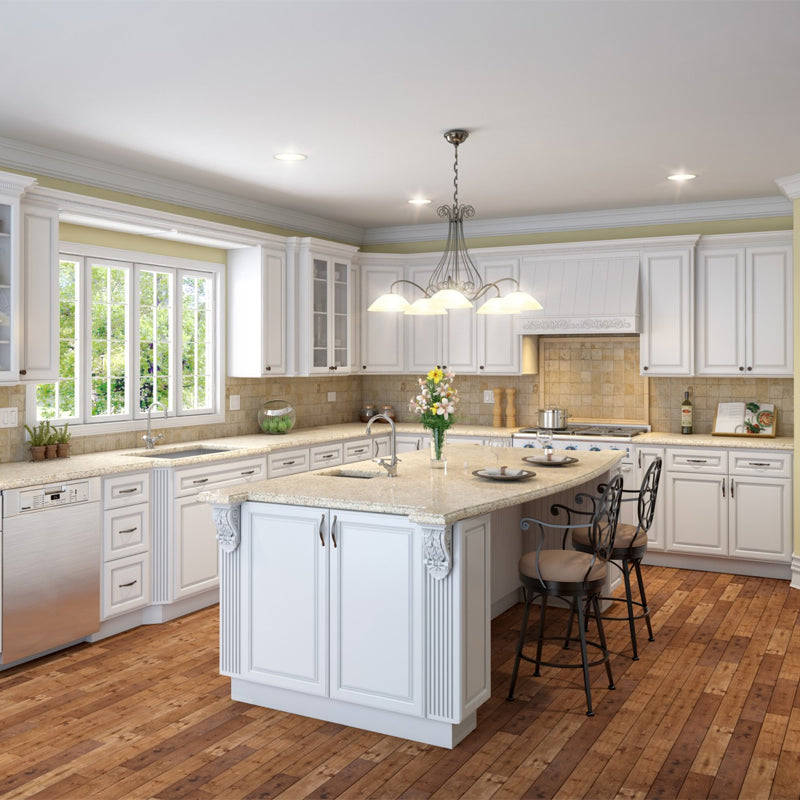 Classic Design Customized Solid Wood Modular Kitchen Furniture Design