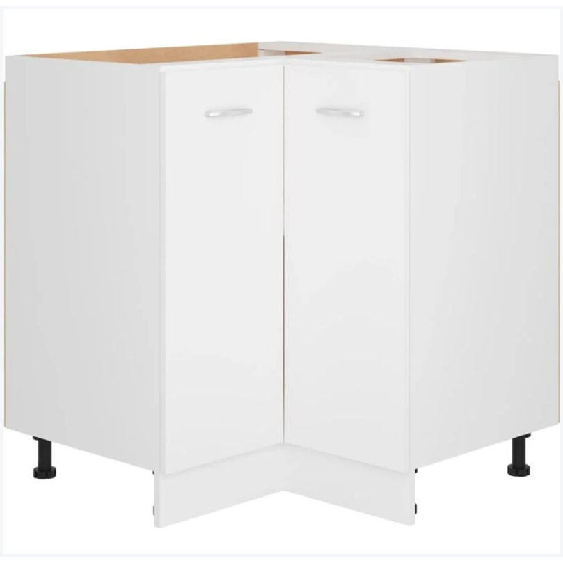 White Different Size The Unit of Kitchen Base Corner Frameless Cabinet