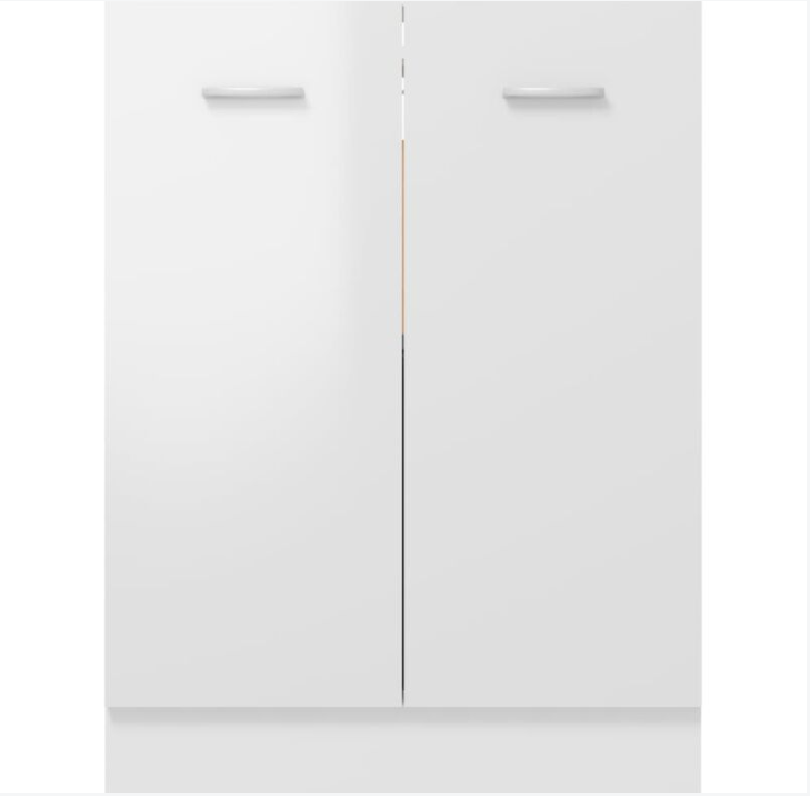 White Different Size The Unit of Two Doors Kitchen Base Frameless Cabinet