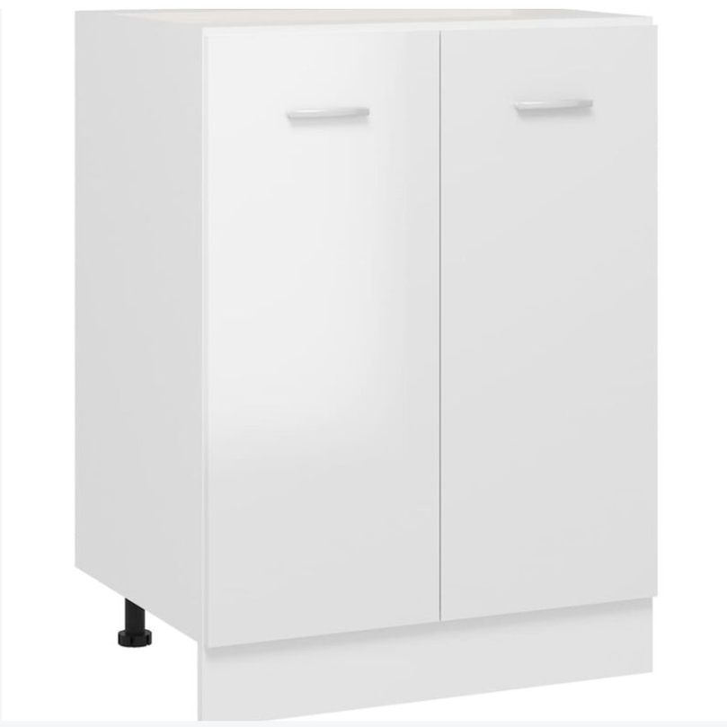 White Different Size The Unit of Two Doors Kitchen Base Frameless Cabinet