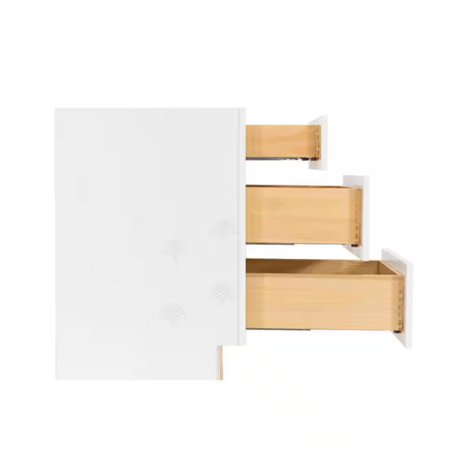 Three Drawers Kitchen Framed Base Cabinet 80cm Unit