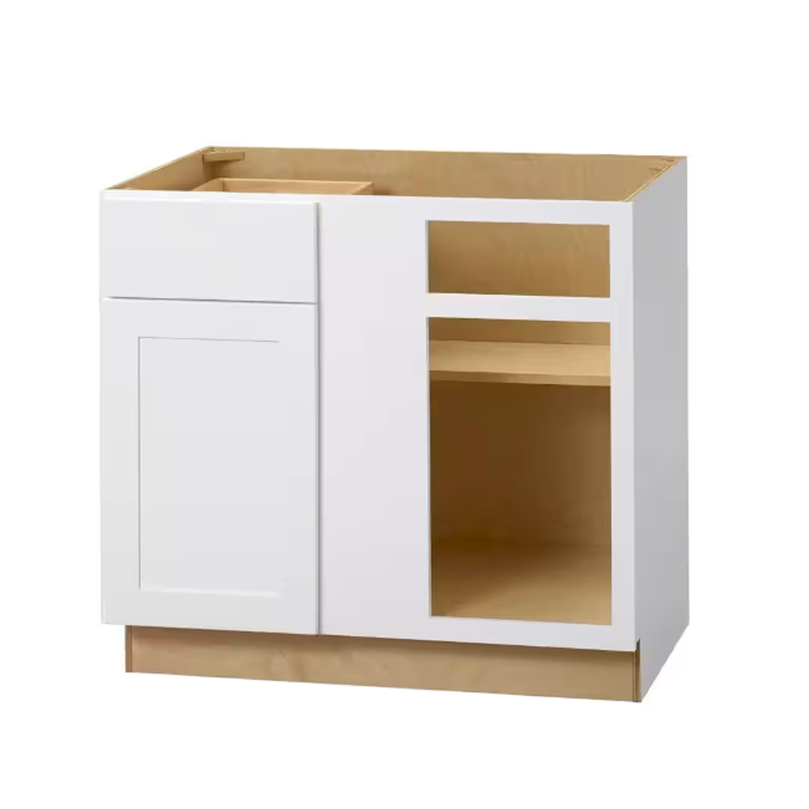 Single Door One Drawer Kitchen Framed Base Blind Cabinet 90cm Unit