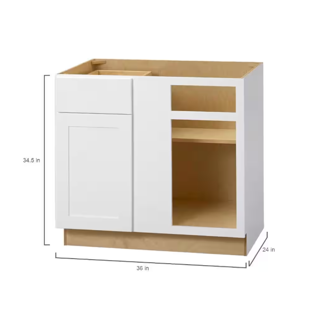 Single Door One Drawer Kitchen Framed Base Blind Cabinet 90cm Unit