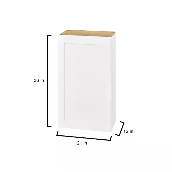 Single Door Kitchen Framed Wall Cabinet 35cm Unit