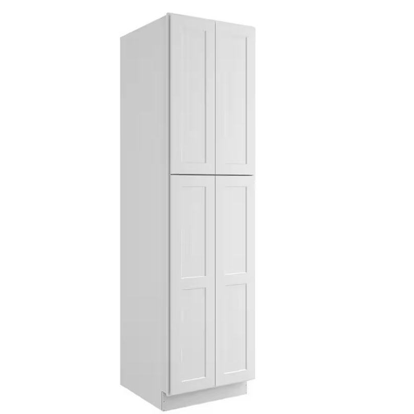 Double Doors Kitchen Framed Pantry Tall Cabinet 80 Cm Unit