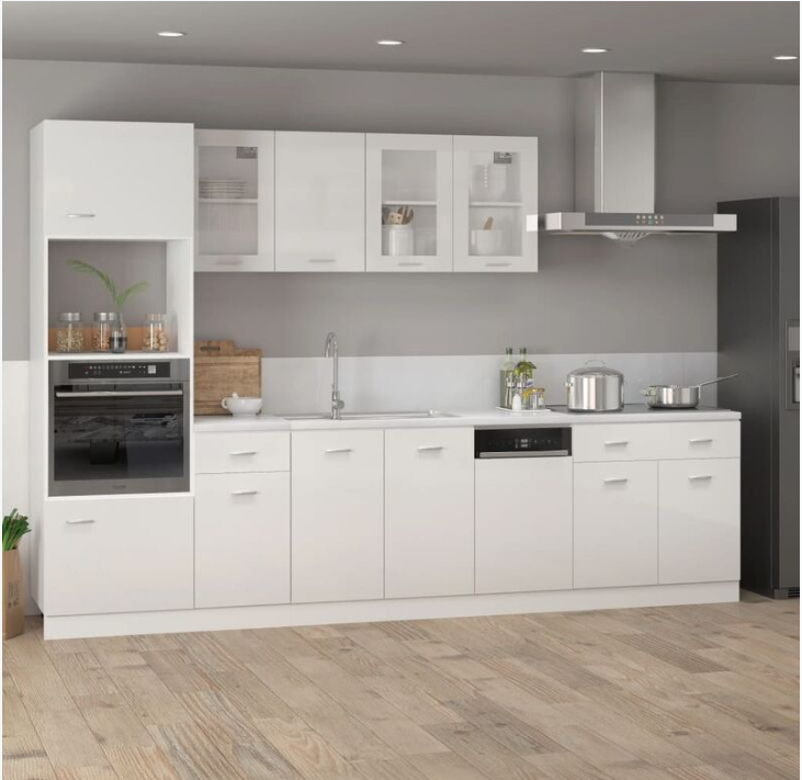 Different Size Two Doors Two Drawers Frameless Kitchen Base Cabinet 80cm Unit
