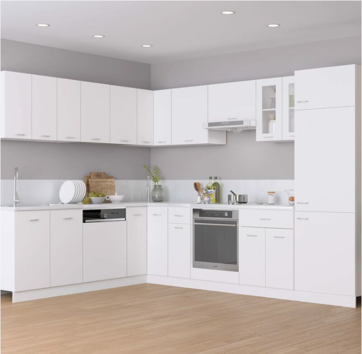 Different Size The Two Doors Frameless Kitchen Corner Wall Cabinet 100cm Units