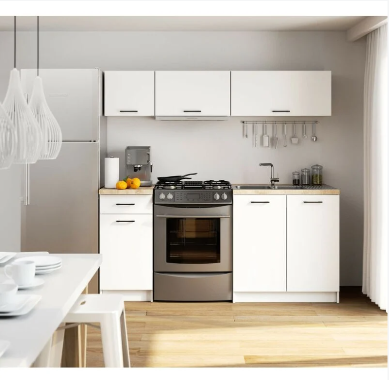 Different Color Double Doors Kitchen Top Wall Cabinet 80cm Unit