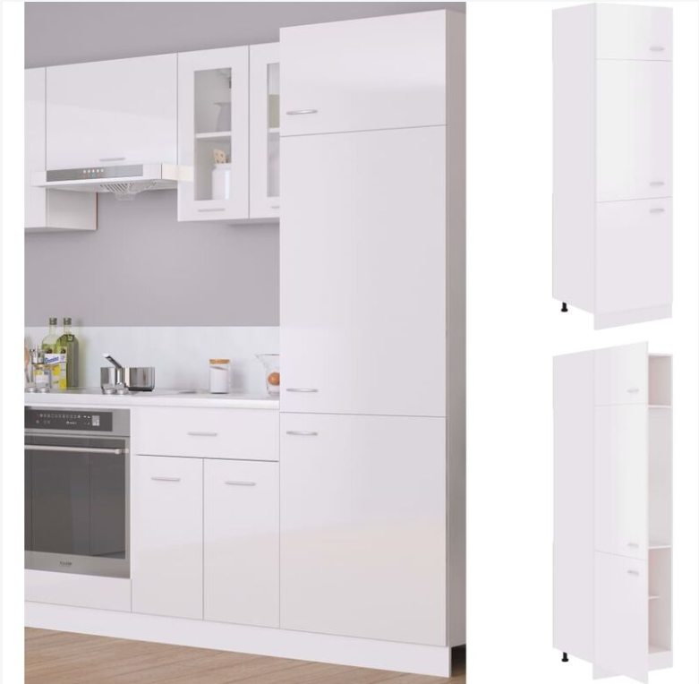 Different Color Kitchen Frameless Pantry Tall Cabinet 60cm Unit