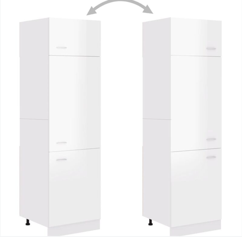 Different Color Kitchen Frameless Pantry Tall Cabinet 60cm Unit