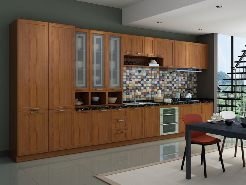 American Classic Design Customized Solid Wood Shaker Style lacquering Modular Kitchen Furniture Design