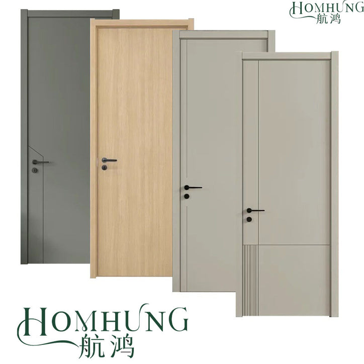 Custom Internal Door Design Bedroom Modern Interior Wooden flush Door