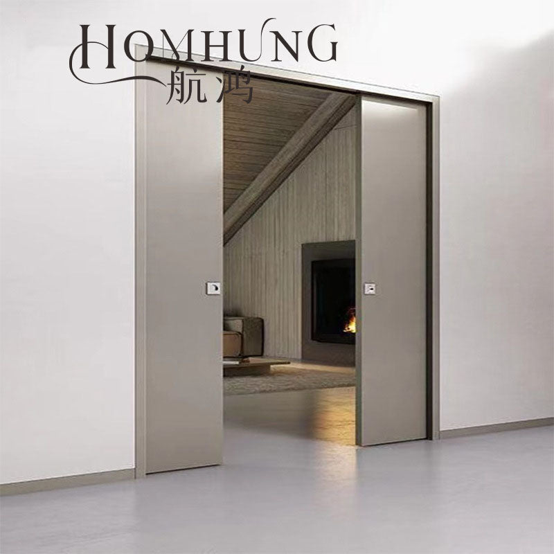 Composite Interior Wooden room Pocket Door