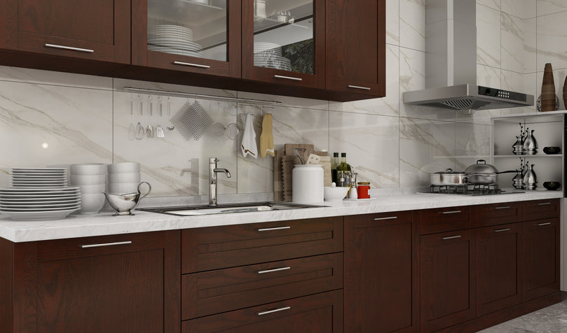 Classic Design Customized Solid Wood Shaker Style lacquering Modular Kitchen Furniture Design