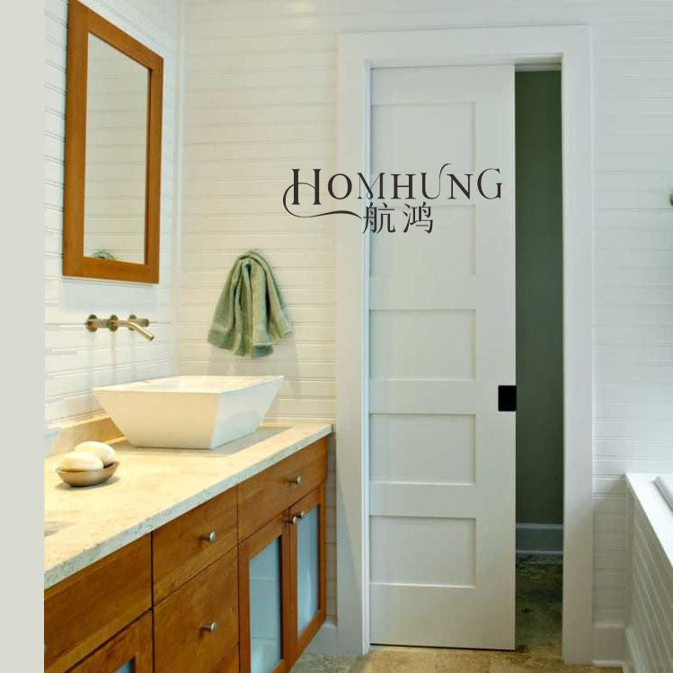 Composite Interior Wooden room Sliding Pocket Door