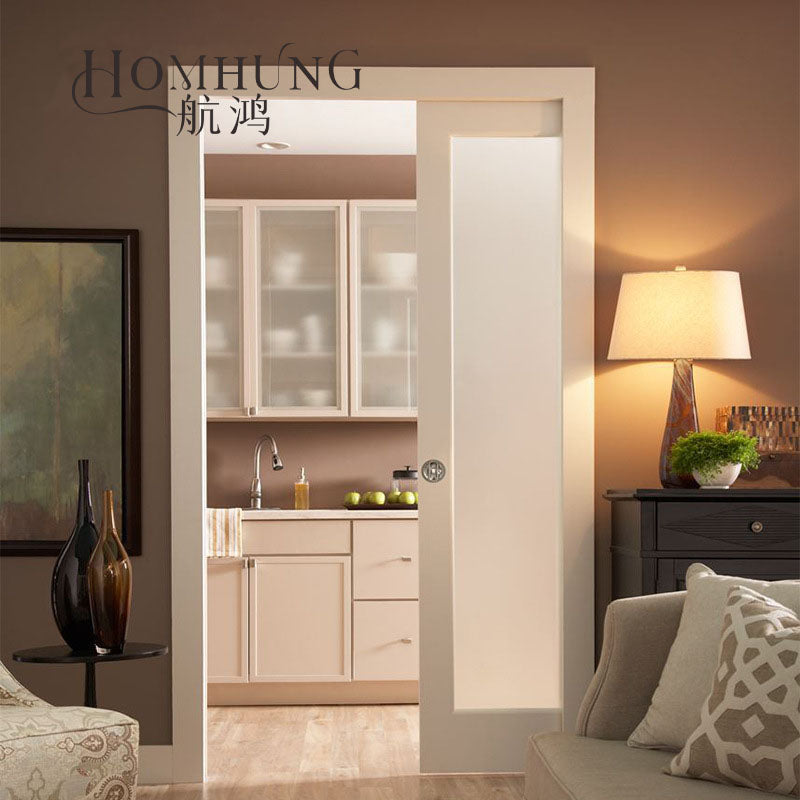 Composite Interior Wooden room Pocket Door