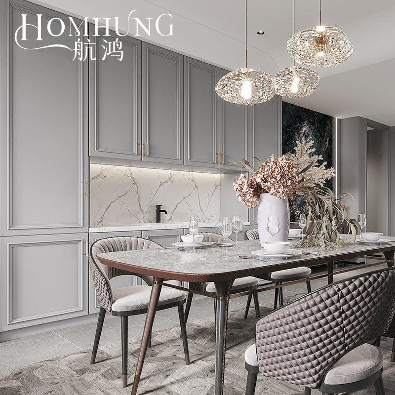 Classic Design Customized Solid Wood Shaker Style lacquering Modular Kitchen cabinets