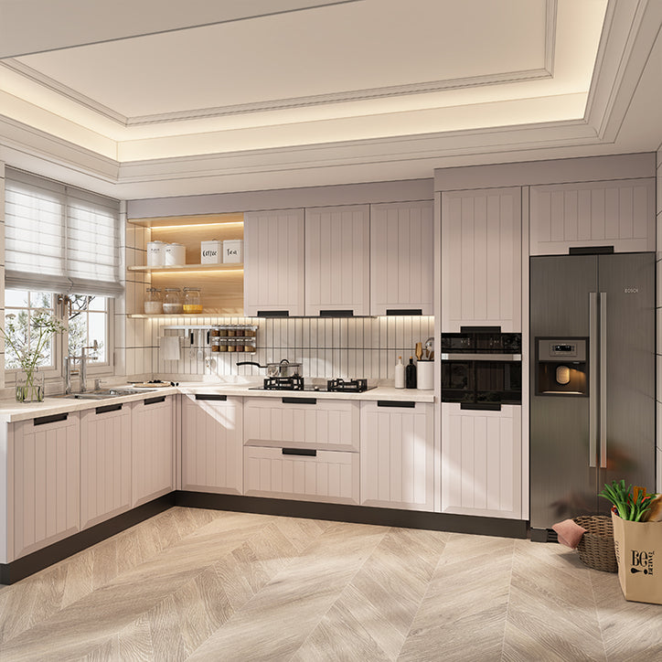 Modern High matte Luxury Baking Painting Kitchen Cabinet for 2024Idea