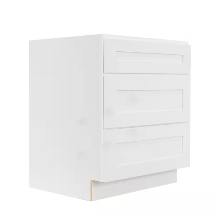 Three Drawers Kitchen Framed Base Cabinet 80cm Unit