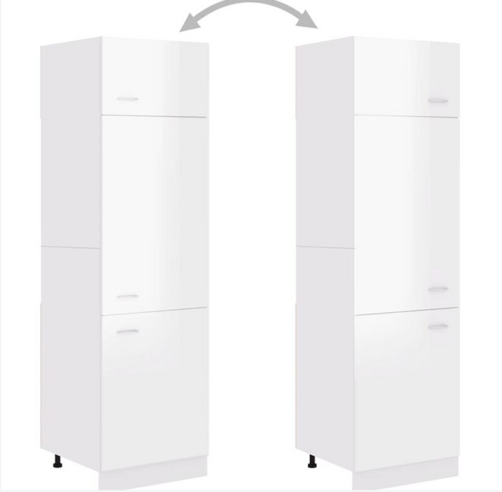Different Color Kitchen Frameless Pantry Tall Cabinet 60cm Unit