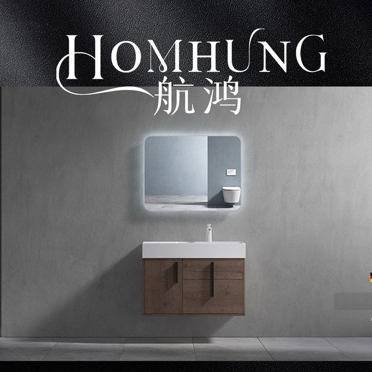 Bathroom cabinet with Artificial stone basin,Acrylic stone basin small-sized washbasin cabinet, combination bathroom, washbasin, hotel, homestay