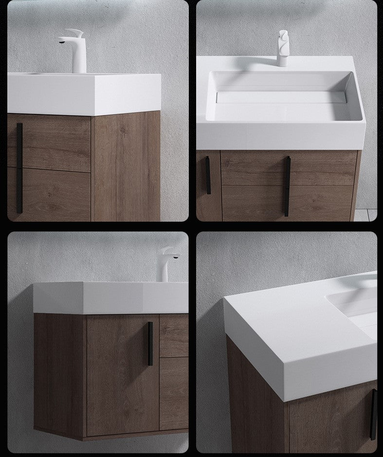 Bathroom cabinet with Artificial stone basin,Acrylic stone basin small-sized washbasin cabinet, combination bathroom, washbasin, hotel, homestay
