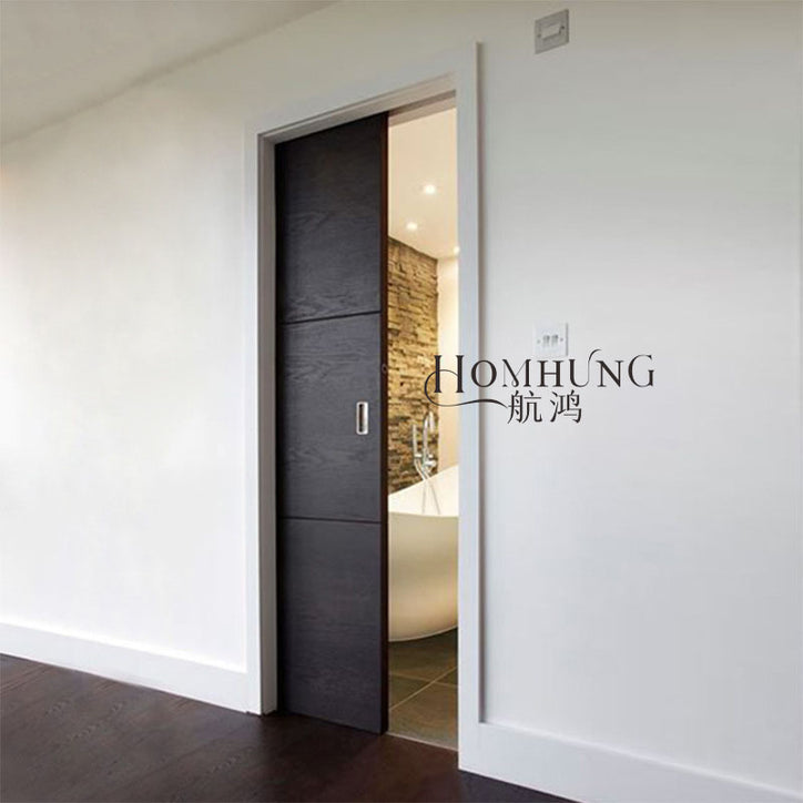 Composite Interior Wooden room  Pocket Door